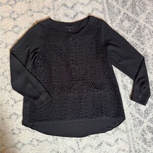 Banana Republic Black Lace Blouse